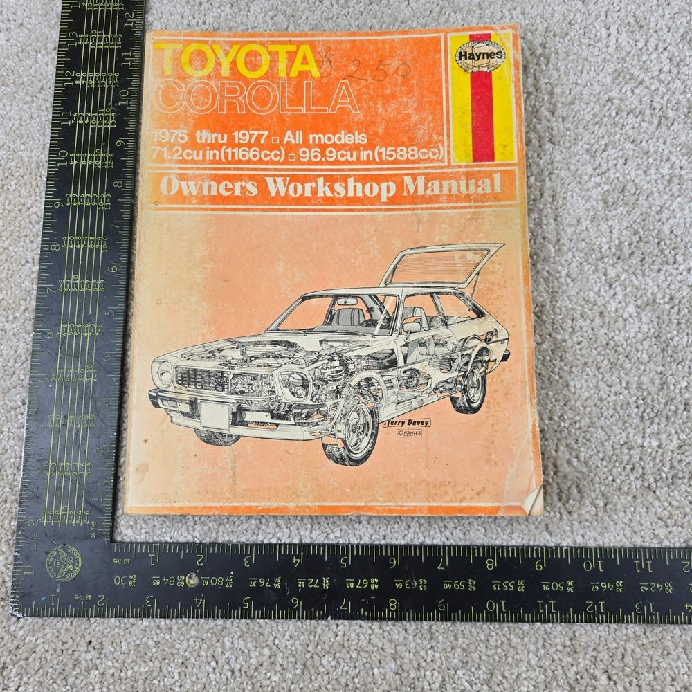 Haynes Toyota Corolla Repair Manual 1975-1977 1166cc 1588cc